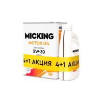 Моторное масло Micking Motor Oil EVO2 5W-30 SN/CF s/s. Акция 4л+1л