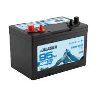 Аккумуляторная батарея ALASKA AGM 95 R 100D31R VRLA 95Ah 620A 306*168*233 прям.